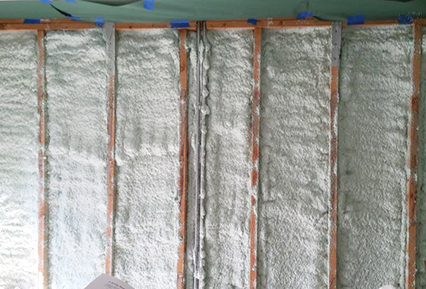 Wall of foam